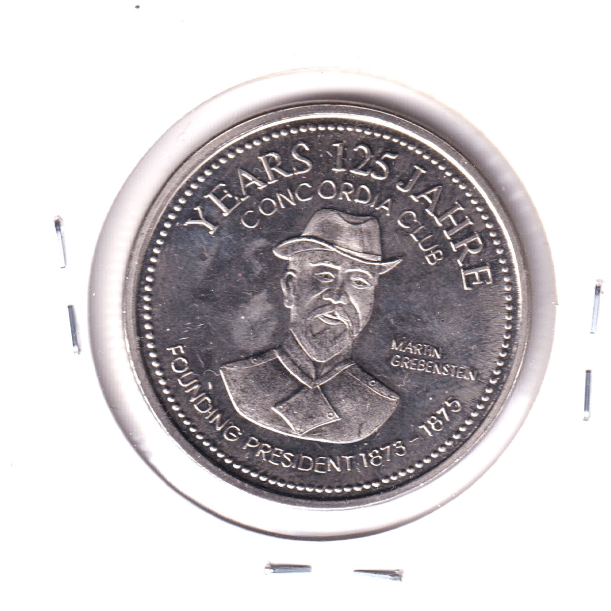 1998 Kitchener-Waterloo Oktoberfest $2 Trade Dollar Token: Concordia Club 125 Years