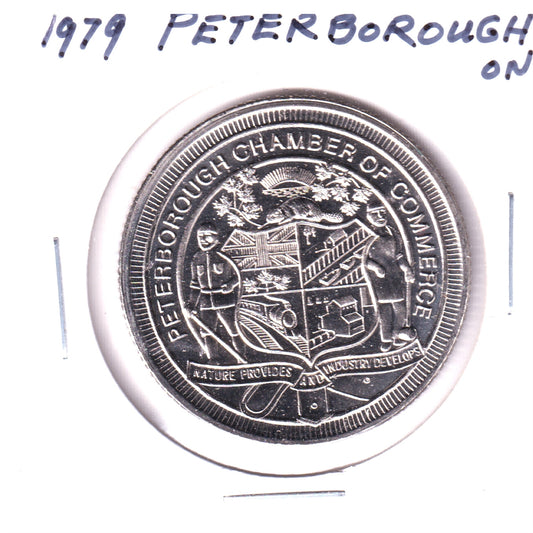 Peterborough, Ontario, 1979 Famous Lift Lock Anniversary Trade Dollar