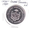 1980 Owen Sound, Ontario, 60th Anniversary Trade Dollar Token