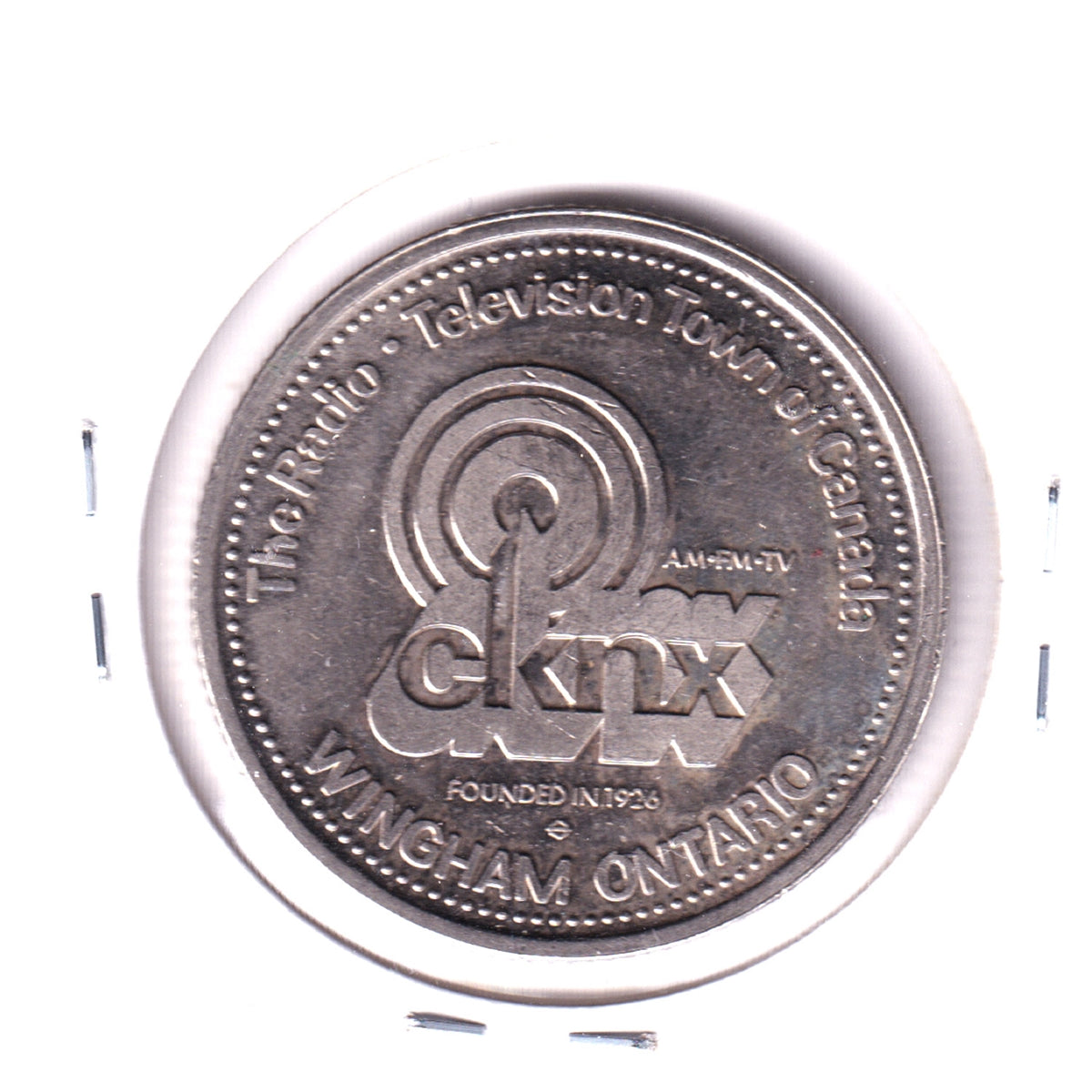 1979 Wingham, ON, Centennial Trade Dollar: Radio - Television Town of Canada