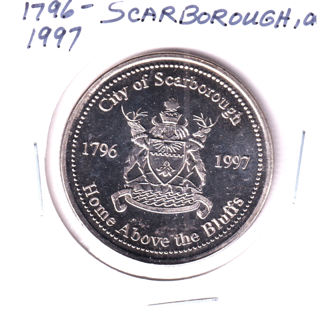 1997 Scarborough, ON, Tricentennial Medallion: Home Above the Bluffs