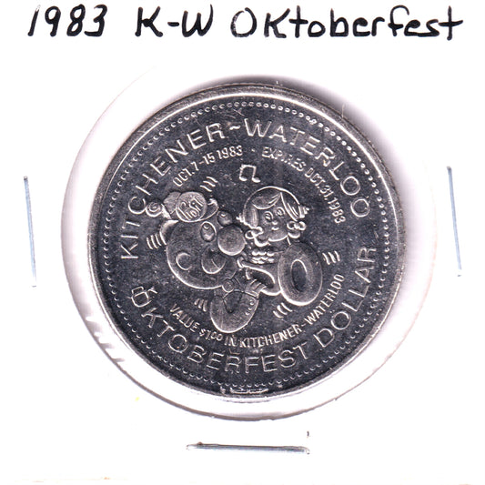 1983 Kitchener-Waterloo Oktoberfest Trade Dollar: Concordia Club 110 Years