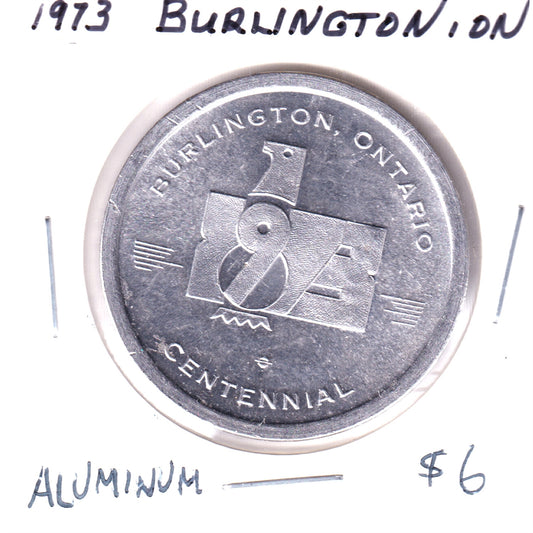Burlington, Ontario, 1973 Centennial Aluminum Medallion - Joseph Brant