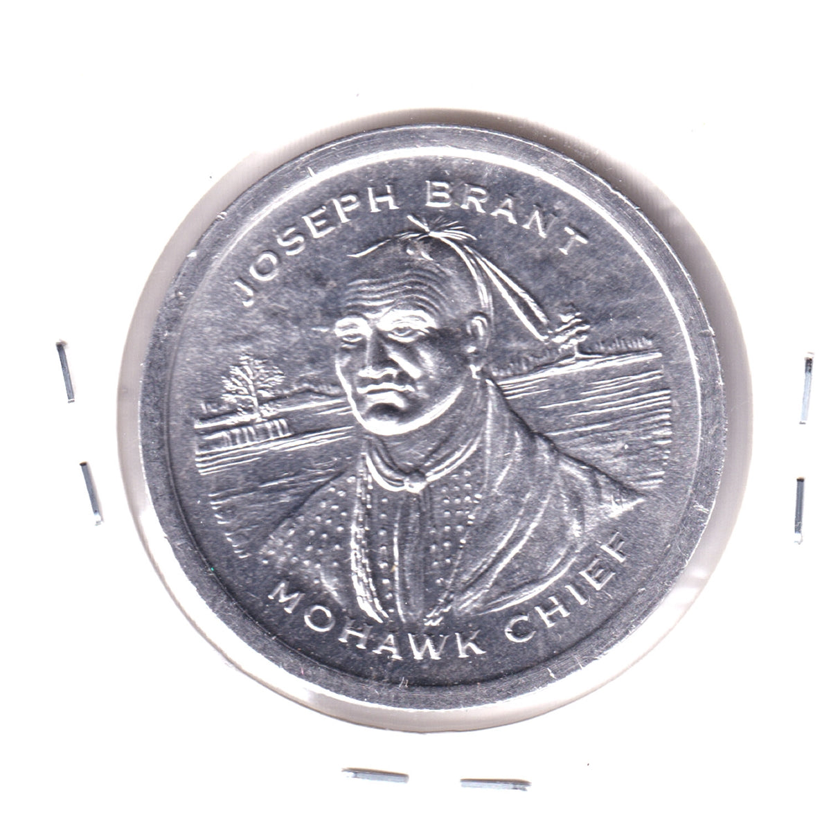 Burlington, Ontario, 1973 Centennial Aluminum Medallion - Joseph Brant