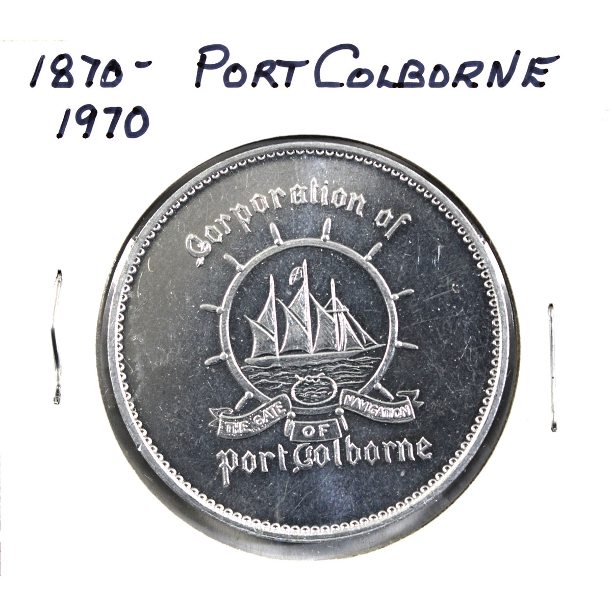 Port Colborne, Ontario, 1970 Centennial Medallion