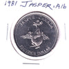 1981 Jasper, Alberta, Souvenir Dollar: Rams