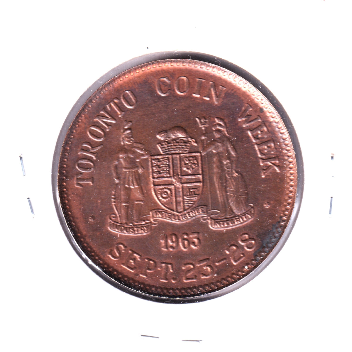 Toronto Coin Club 1963 Coin Week Medallion: St. Lawrence Hall