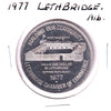 Lethbridge, Alberta, 1977 Trade Dollar Token - Coaley Coalbanks (Lightly Toned)