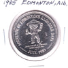 1985 Edmonton, AB, Klondike Days Trade Dollar Token: International Youth Year