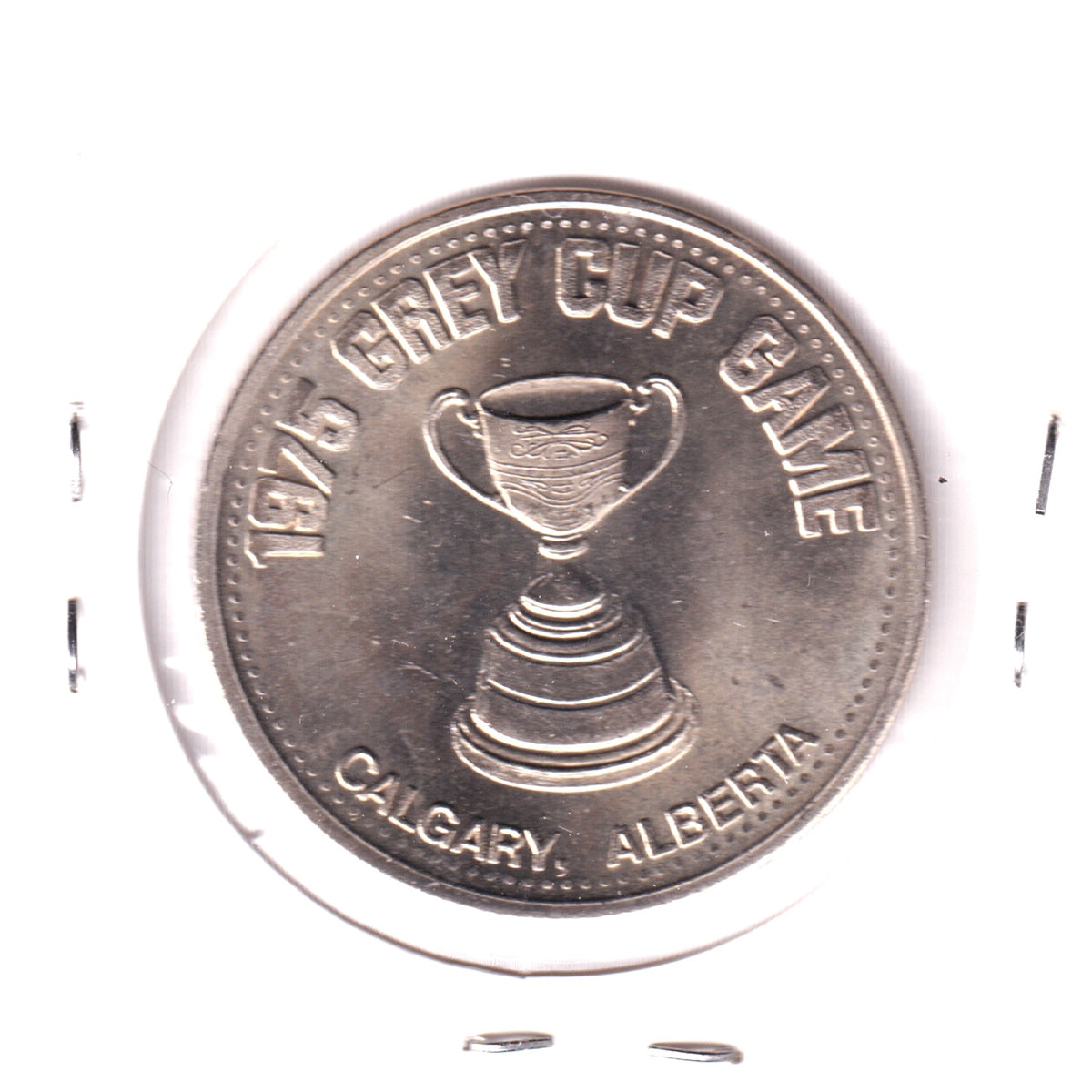 1975 Calgary Centennial Trade Dollar Token: 1975 Grey Cup Game