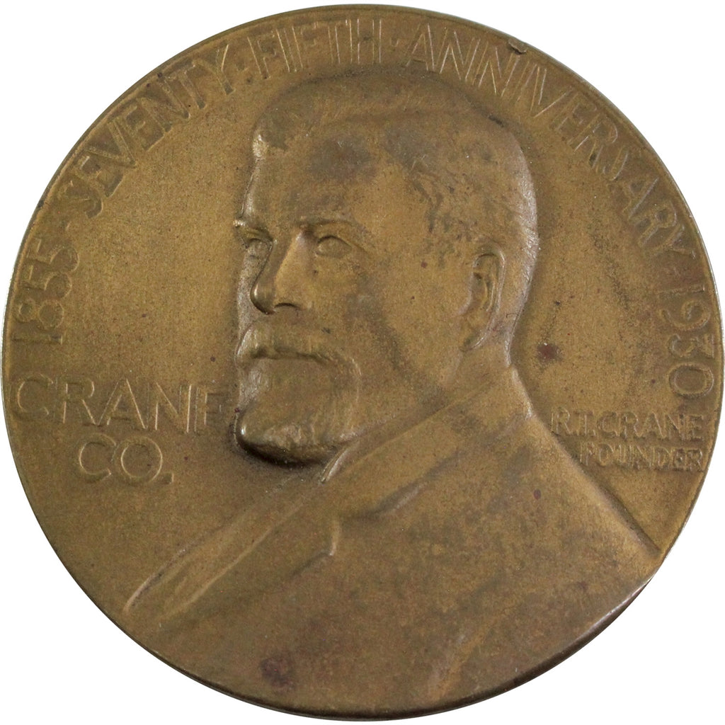 1930 Crane Co., Chicago, 75th Anniversary 2.5 inch Medallion