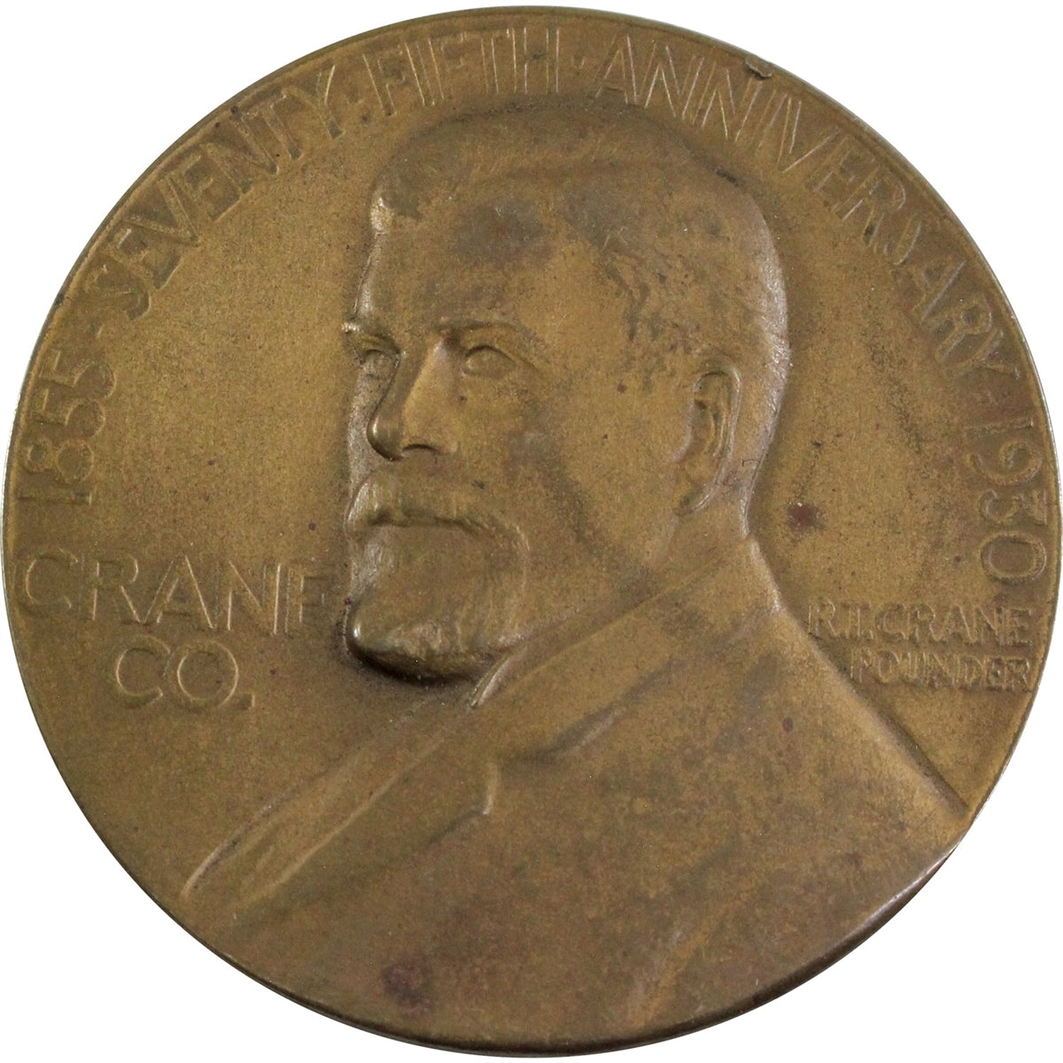 1930 Crane Co., Chicago, 75th Anniversary 2.5 inch Medallion