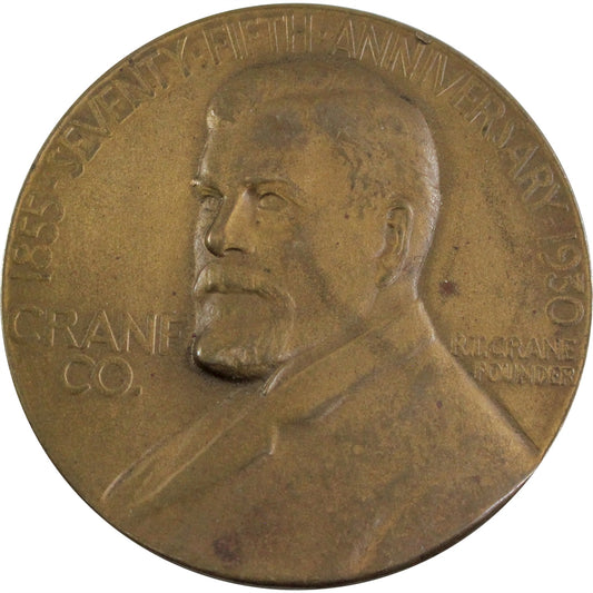 1930 Crane Co., Chicago, 75th Anniversary 2.5 inch Medallion
