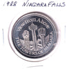 1988 Niagara Falls, ON, Trade Dollar Token: View From Above, The Towers of Niagara