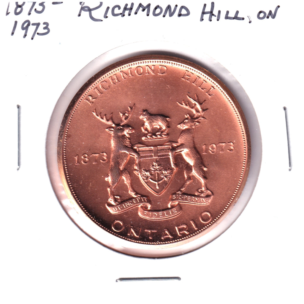 1973 Richmond Hill, Ontario, Centennial Medallion (Spot)
