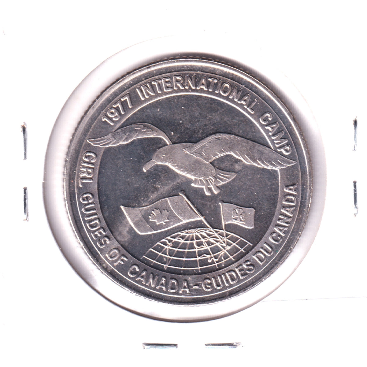 1977 Cape Breton, Nova Scotia, MacPuffin Dollar Trade Token: Girl Guides