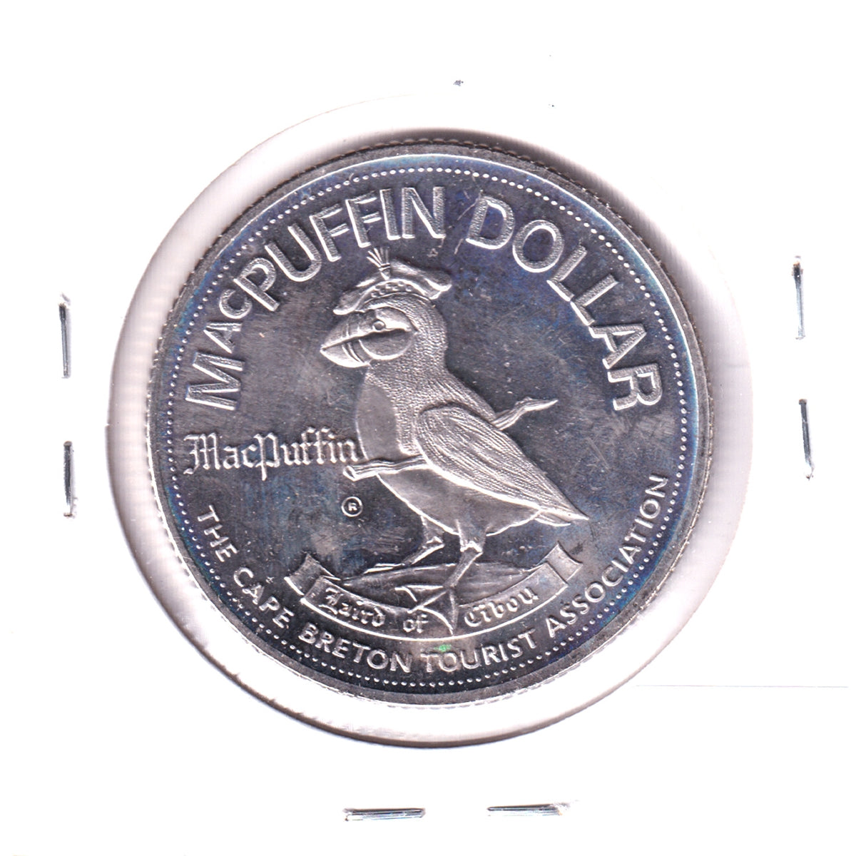 1981 Cape Breton, Nova Scotia, MacPuffin Dollar Token: Bluenose, Champion of the Sea