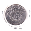 1990 Calgary Stampede Souvenir Dollar Trade Token: Bull Riding & Salute to Music