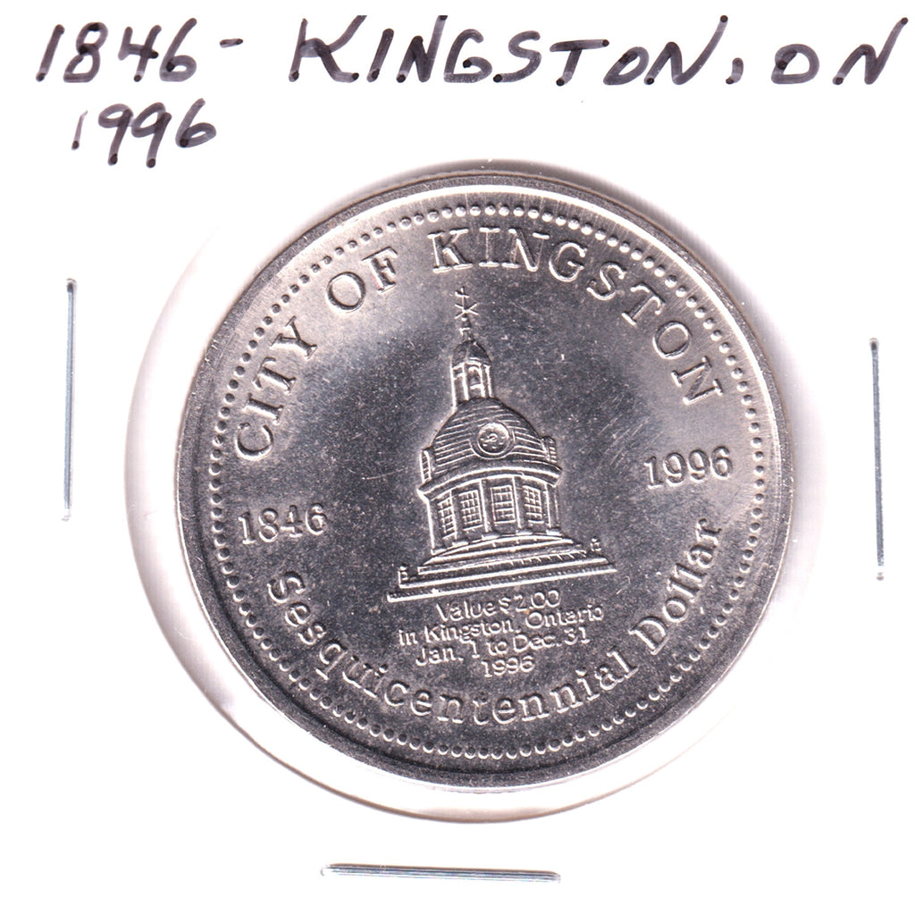 1996 Kingston, ON, Sesquicentennial Dollar $2 Trade Token: Murney Tower