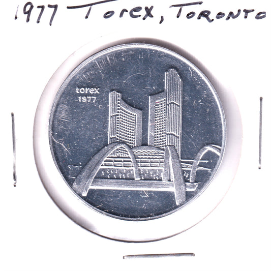 1977 Interbranch International Mint Medallion by Torex (May be scratched, scuffed)