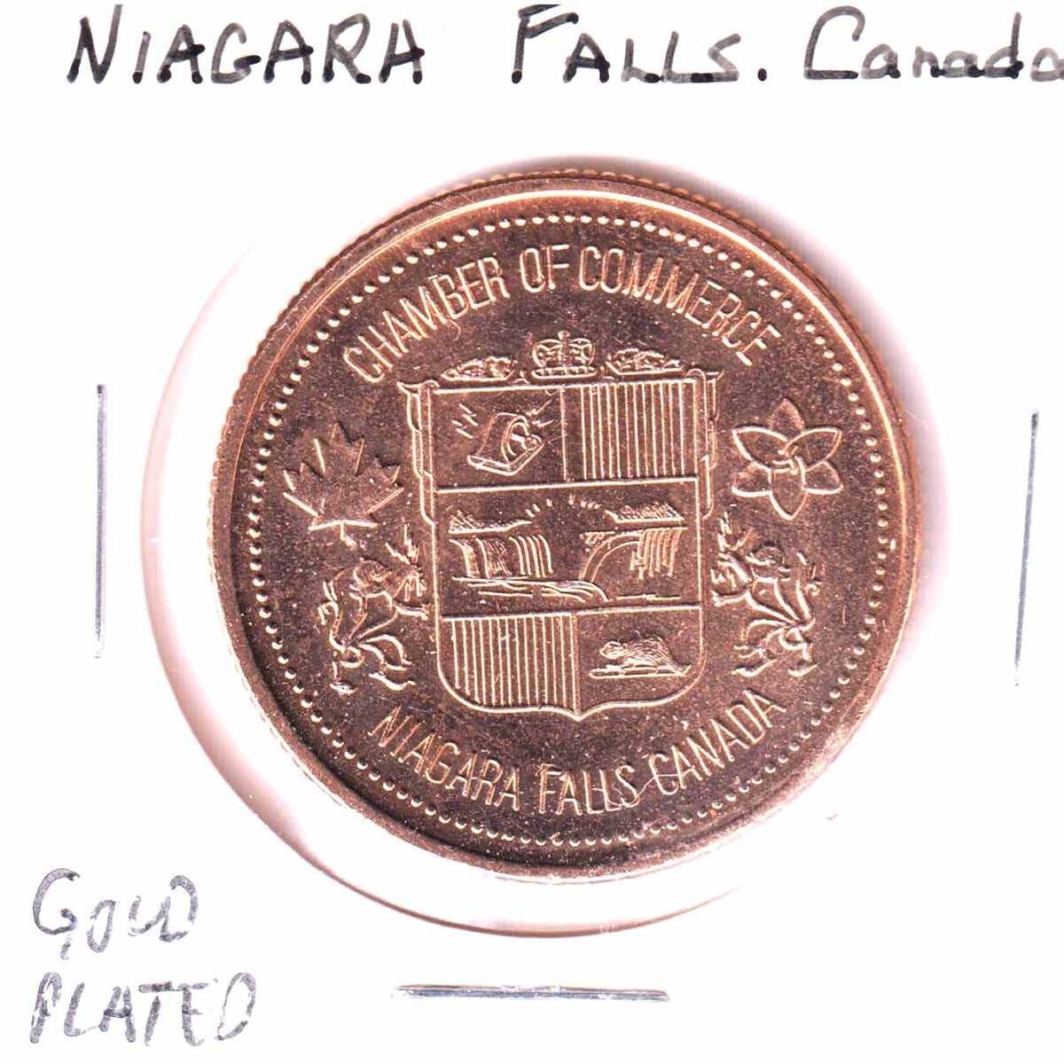 Niagara Falls, Canada, Gold-plated Medallion (Undated)