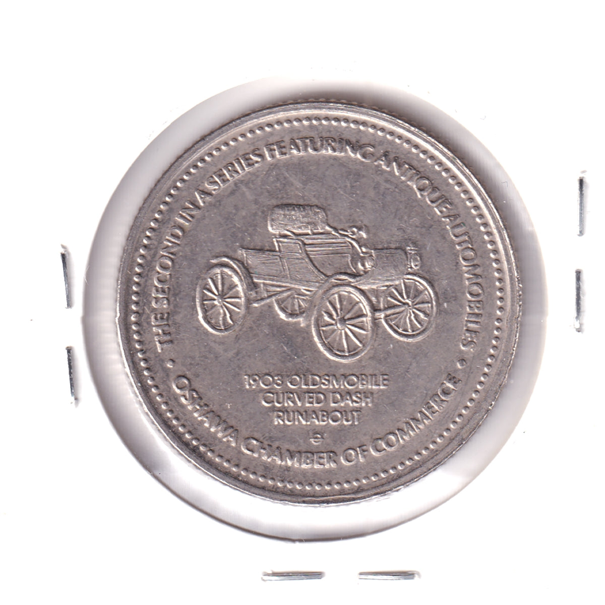 1979 Oshawa, Ontario, Souvenir Medallion: 1903 Oldsmobile Curved Dash Runabout
