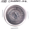 1988 Calgary Stampede Souvenir Dollar: Rodeo Clowns / Homecoming '88