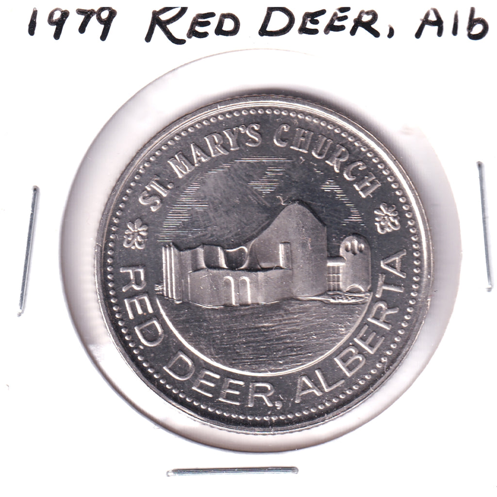 1979 Red Deer, AB, Trade Dollar Token: St. Mary's Church