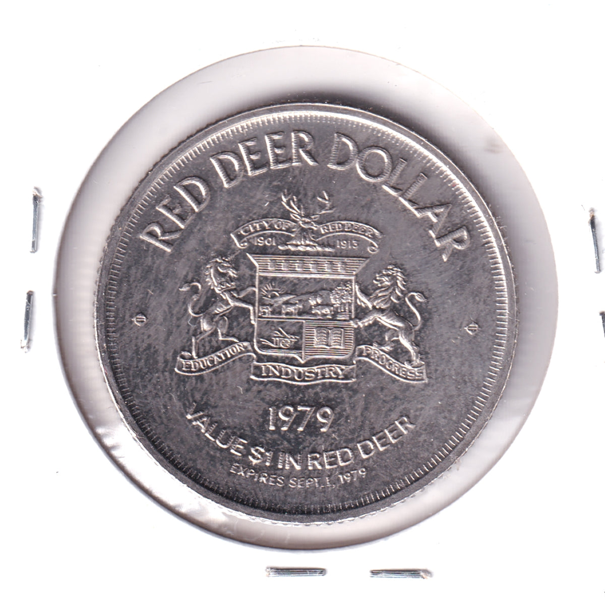 1979 Red Deer, AB, Trade Dollar Token: St. Mary's Church