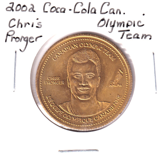 2002 Coca-Cola Canadian Olympic Men's Hockey Team Medallion: Chris Pronger (Issues)