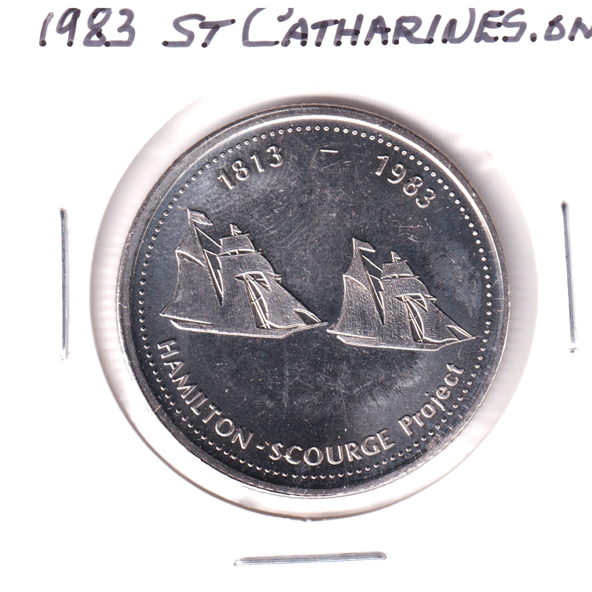 1983 St. Catharines, ON, Trade Dollar Token: Hamilton-Scourge Project