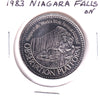1983 Niagara Falls, ON Trade Dollar: Observation Platform, World's Most Famous Address
