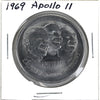 1969 Apollo 11: First Men on the Moon Medallion (Non-silver, Nickel Version) Toned