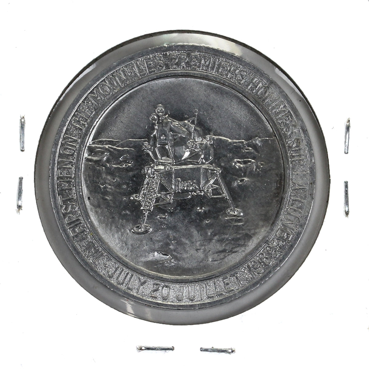 1969 Apollo 11: First Men on the Moon Medallion (Non-silver, Nickel Version) Toned