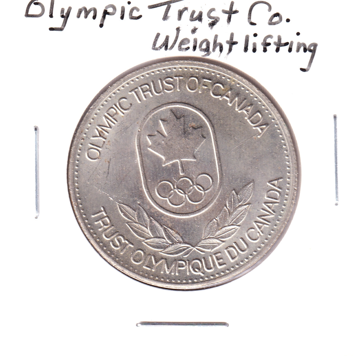 Olympic Trust of Canada Medallion: Weightlifting (Spots)