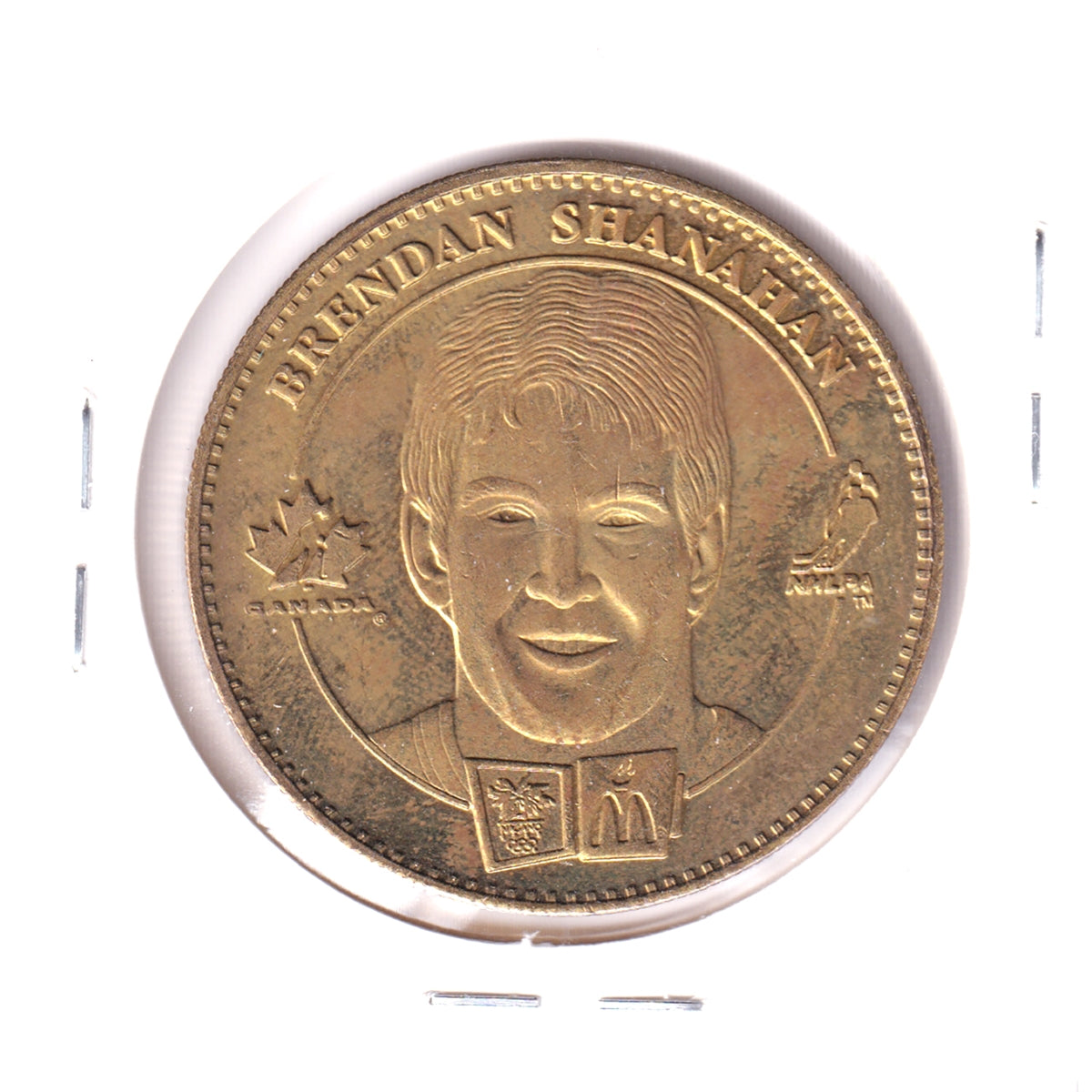 1998 McDonald's Olympic Hockey Medallion: Shayne Corson / Brendan Shanahan (Toned)