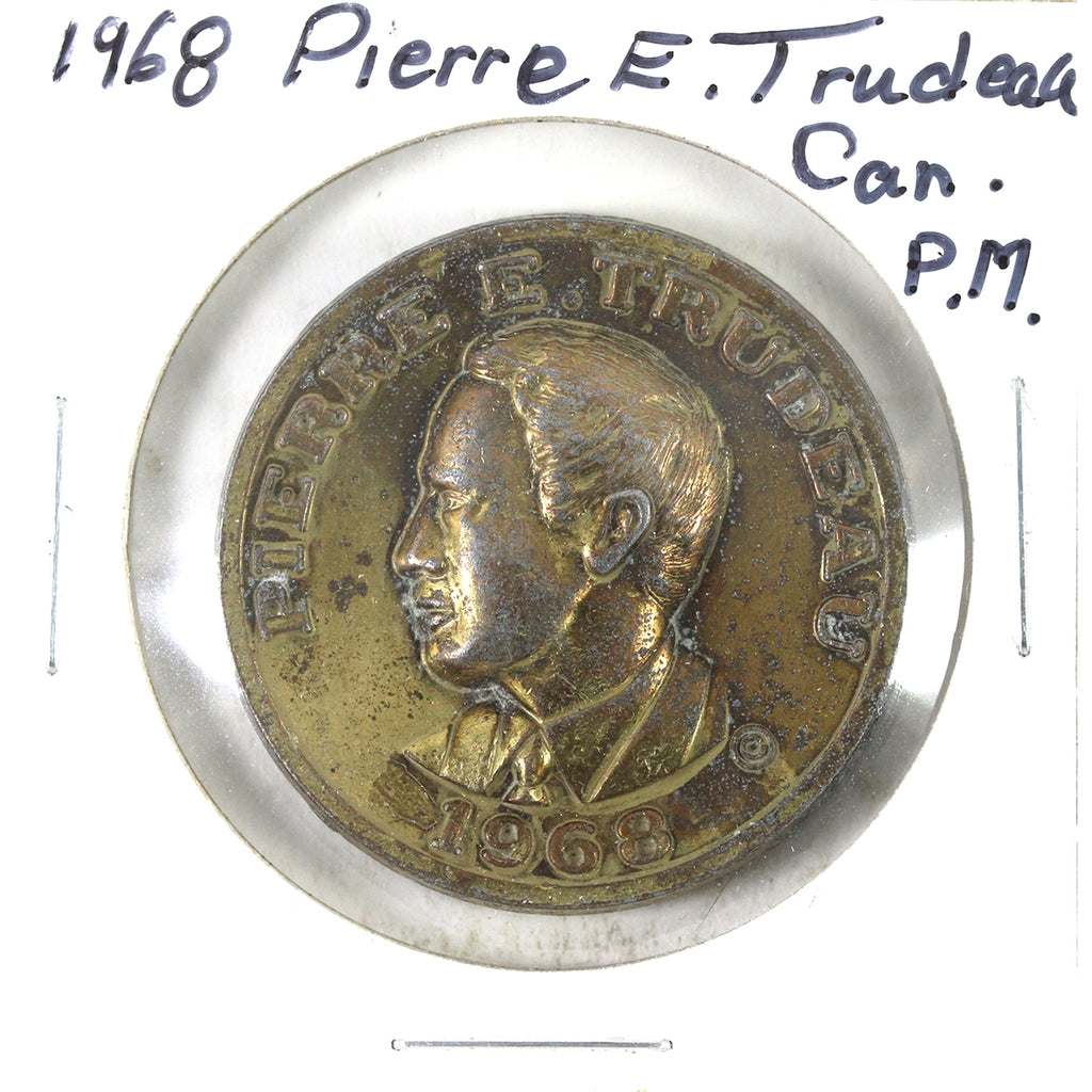 Pierre E. Trudeau (1968) Prime Minister Commemorative Medallion (Corrosion)