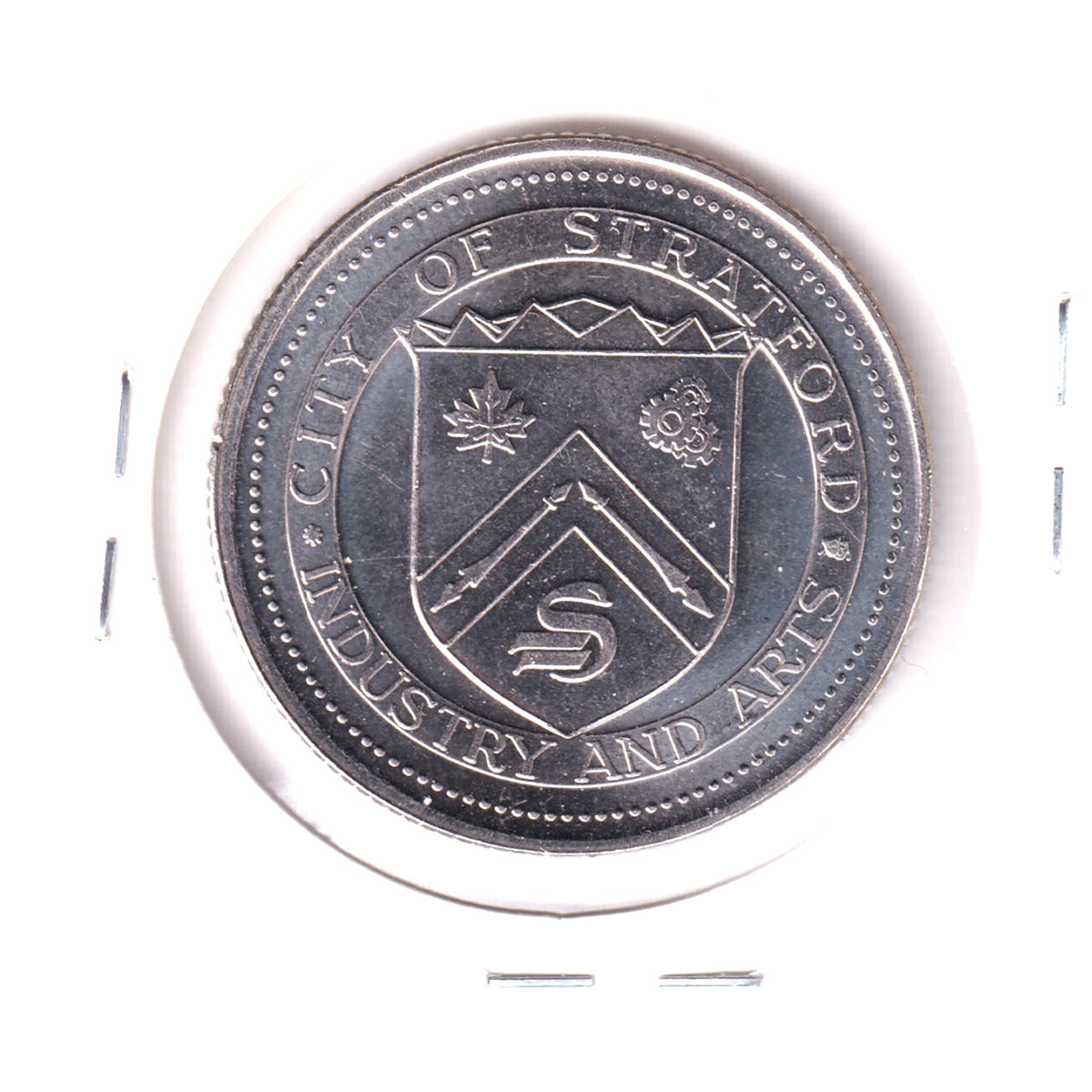 1987 Stratford, ON, Trade Dollar Token: Stratford Festival Theatre, 1953-1987