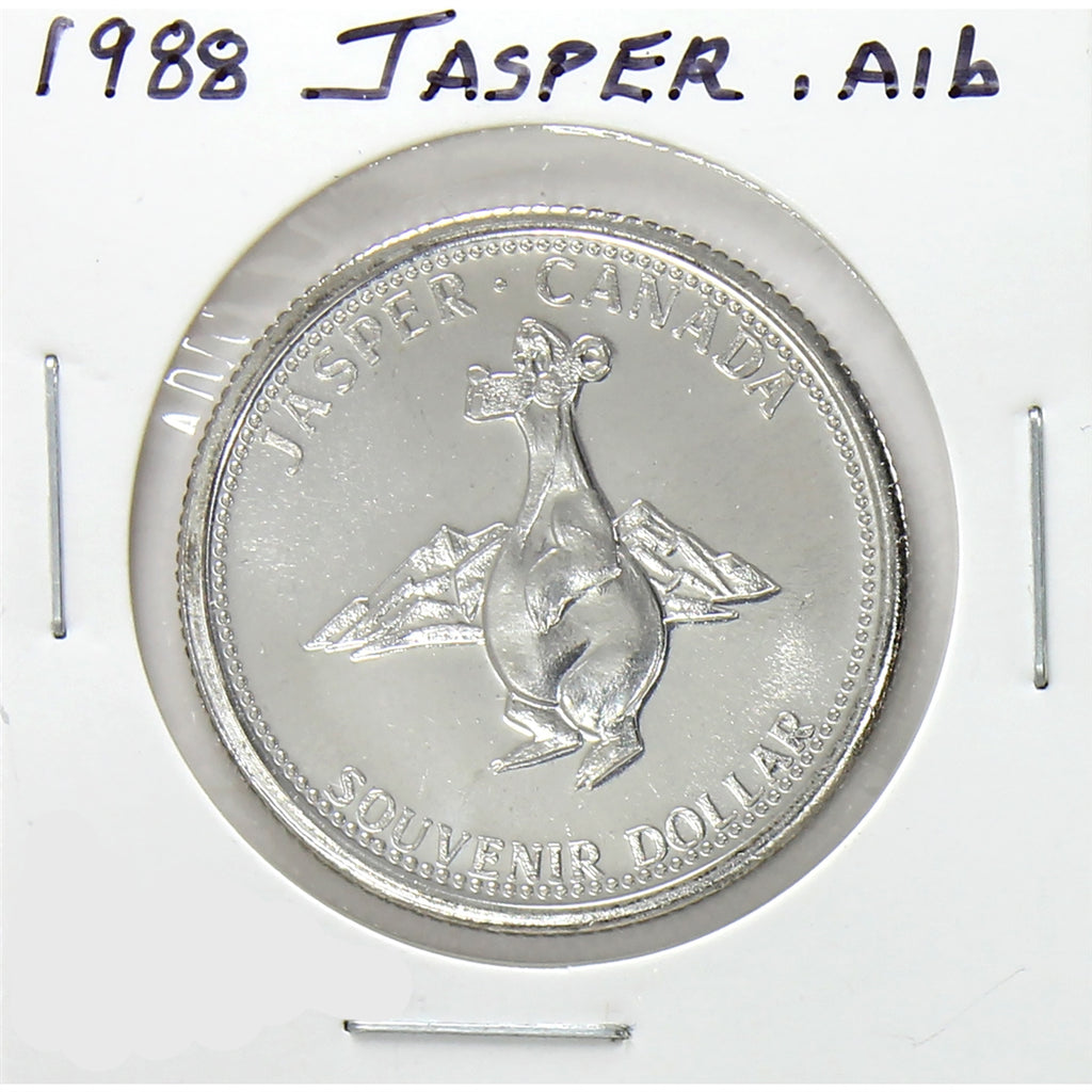 1988 Jasper, AB, Souvenir Dollar