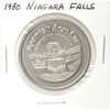 1980 Niagara Falls, ON, Trade Dollar Token: Spanish Aero Car Crossing the Whirlpool