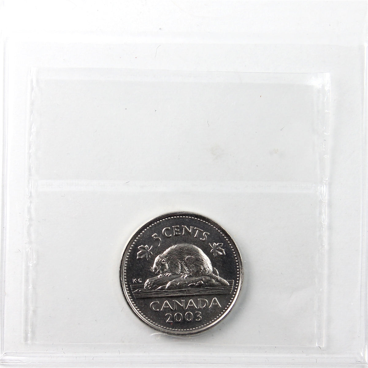 2003P New Effigy Canada 5-cents ICCS Certified MS64