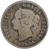 1870 Narrow Rim Canada 5-cents VG-F (VG10)