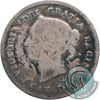 1870 Narrow Rim Canada 5-cents Good (G4)
