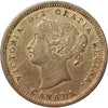 1870 Wide Rim Canada 5-cents Very Fine (VF20)