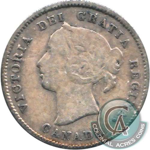 1872H Canada 5-cents VG-F (VG10)