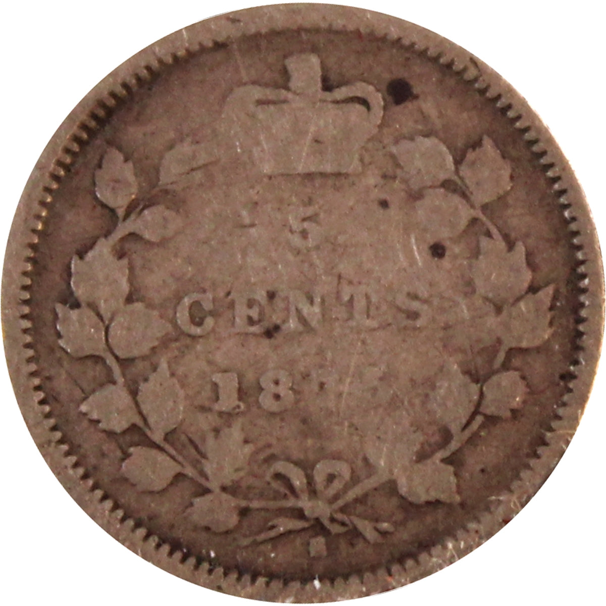 1875H Large Date Canada 5-cents Very Good (VG8) $