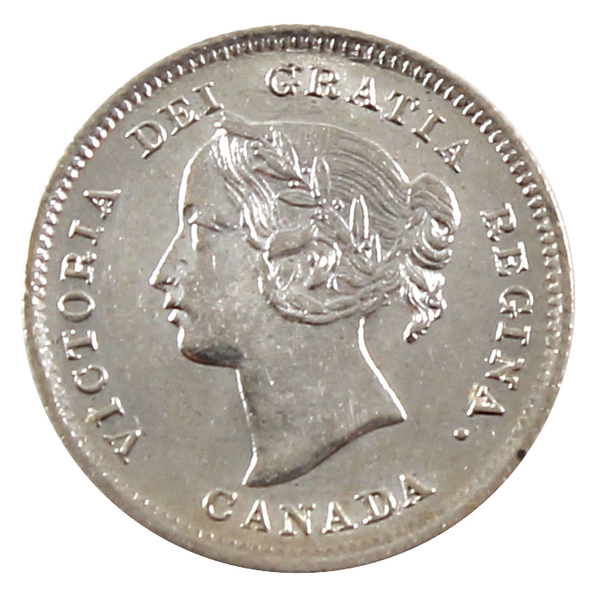 1900 Round 0's Canada 5-cents AU-UNC (AU55) $