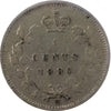 1880H Obv. 2 Canada 5-cents F-VF (F15) $
