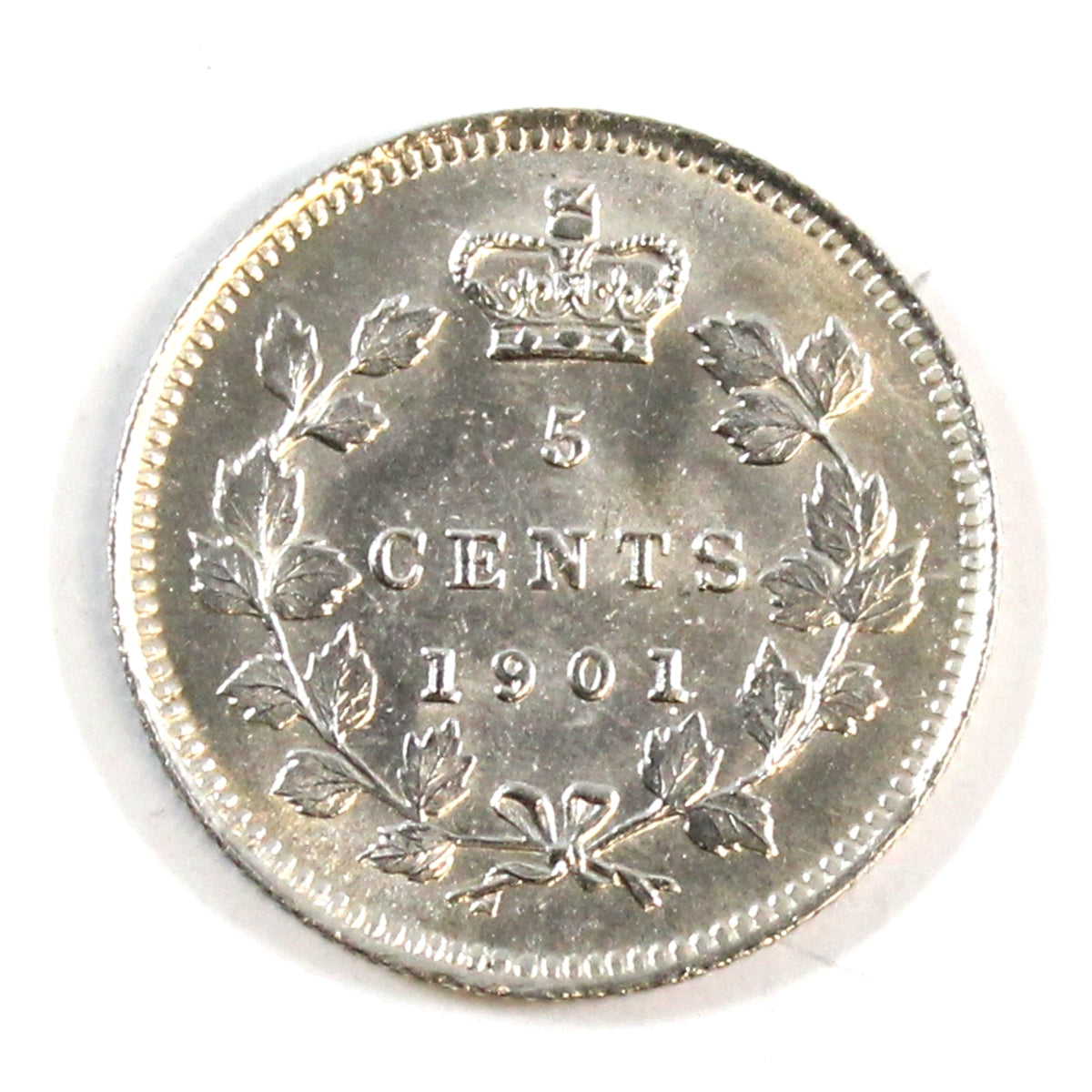 1901 Canada 5-cents Choice BU (MS64) $