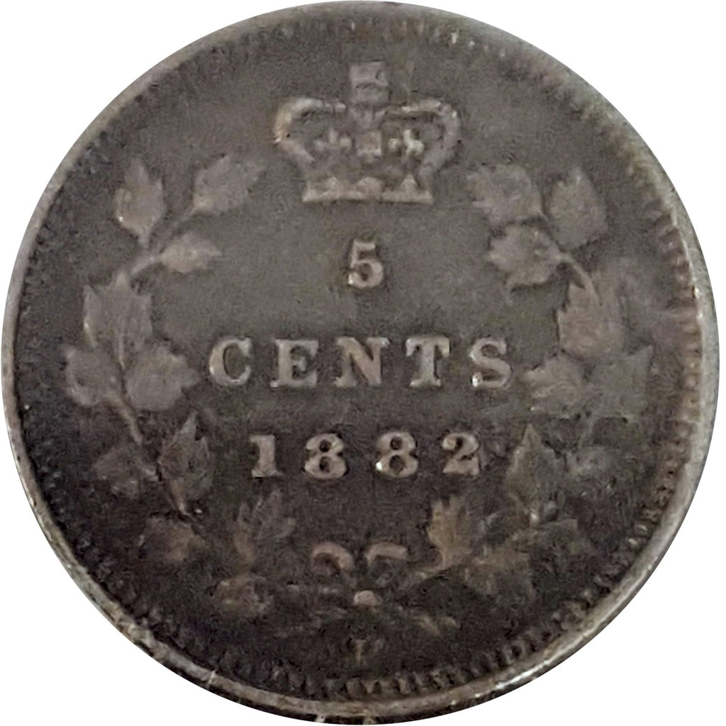 1882H Canada 5-cents VF-EF (VF30) $